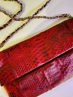 Клатч сумка питон натуральный
