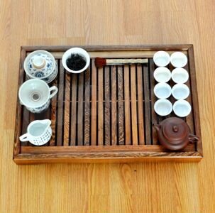 Чабань из венге 35х55 см. Чайный поднос