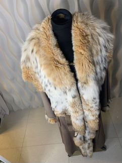 Меховое пальто рысь и норка