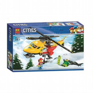 Вертолёт скорой помощи аналог lego City 60179