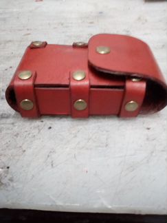 Кожаный футляр сигаретница юфс Россия