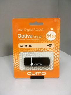 Флешка 64GB USB qumo Optiva 02 Black QM64GUD-OP2-b