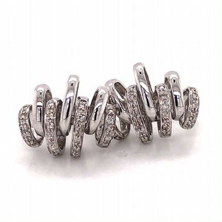 Золотые серьги с бриллиантами