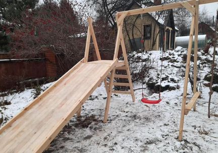 Зимняя заливная горка