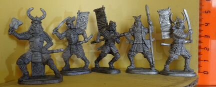 Солдатики оловянные. Наборы (по 5 шт). 40 мм