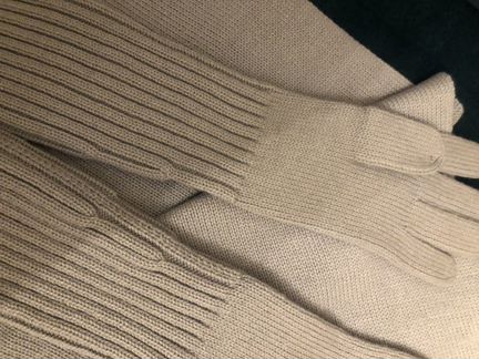 Перчатки длинные с косынкой