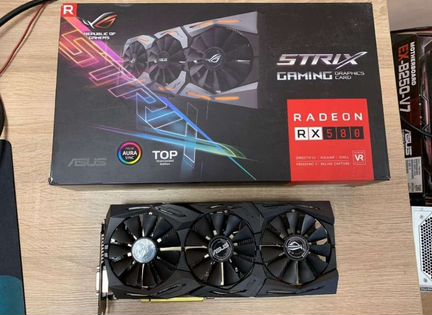 Видеокарта asus strix RX580 8Gb gddr5