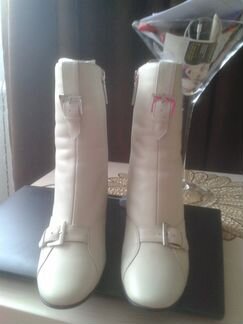 Зимние кожаные полусапожки