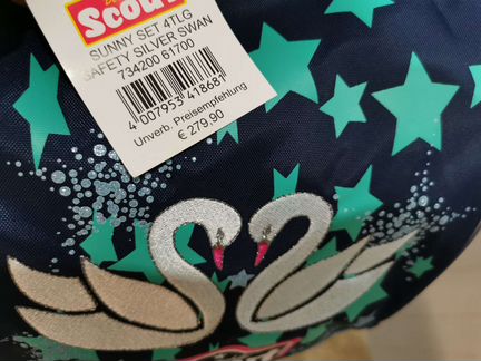 Лимитированный ранец Scout Sunny серебристый лебед