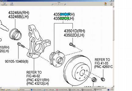 Ступица передняя Toyota Prius 4351047012