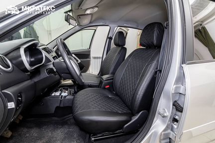 Авточехлы Датсун Он-До / Экокожа Ромб