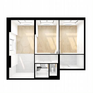 2-к квартира, 62 м², 19/24 эт.