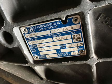 Кпп ZF 12AS2540 TD DAF XF106 XF105