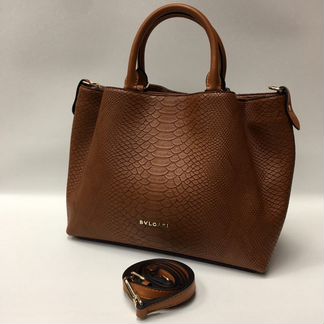 Новая женская сумка через плечо из кожи Bulgari