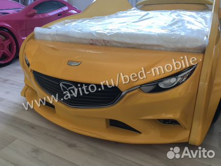 Кровать машина EVO Мазда желтый