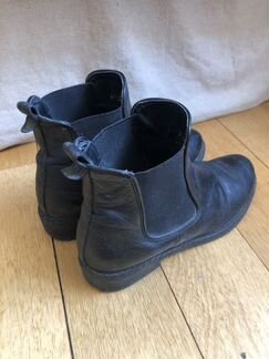 Кожаные ботинки