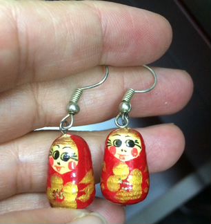 Серьги Матрешки