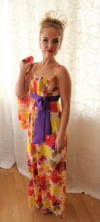 Платье шелковое