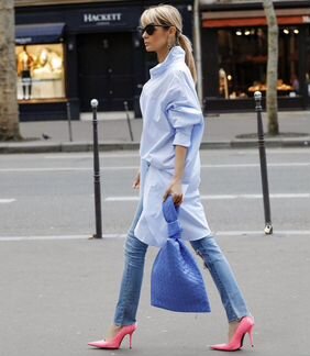 Туника-рубашка Stradivarius хлопок