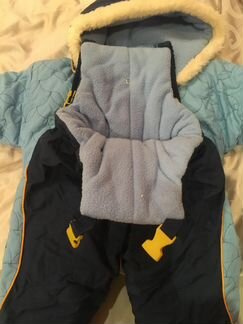 Костюм зимний на овчине р 92 б/у