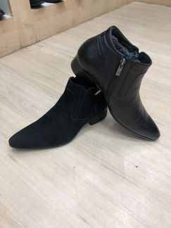 Ботинки мужские,Зима,Высокий каблук