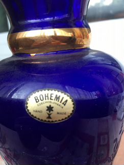 Ваза из Богемского стекла