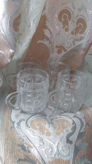 Бокал с ручкой кружка СССР хрусталь