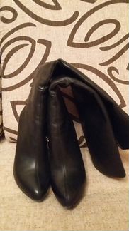 Сапоги осенние кожанные