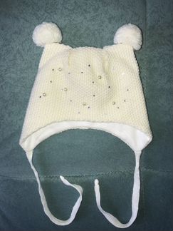 Шапка для новорожденной девочки