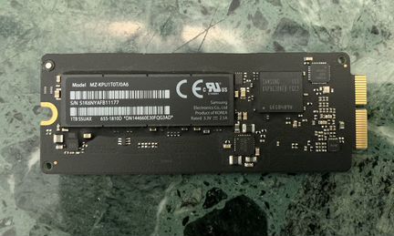 Оригинальный SSD Apple 1TB для MacBook Pro и iMac