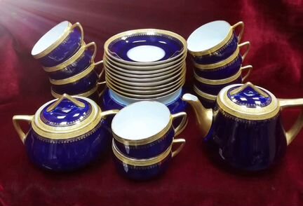 Чайный сервиз на 10 персон Кузнецов