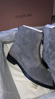 Ботинки полусапожки замшевые