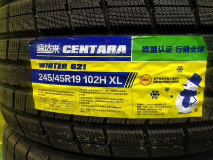 245 45 19 зимние шины, новые липучка Centara