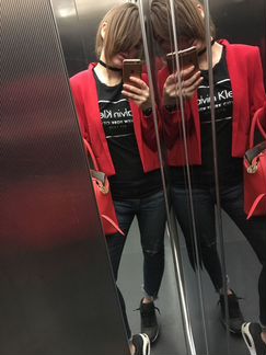 Укороченный Красный Пиджак Mango