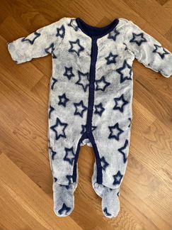 Флисовый комбинезон Mothercare 62 размер+ шапочка