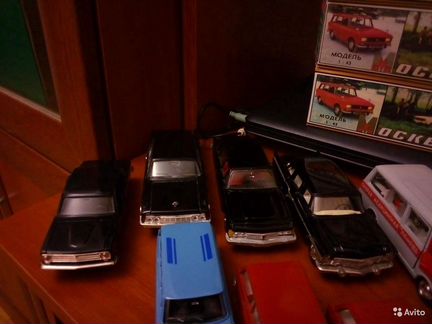 Модели автомобилей СССР 1:43, коробки оригинал