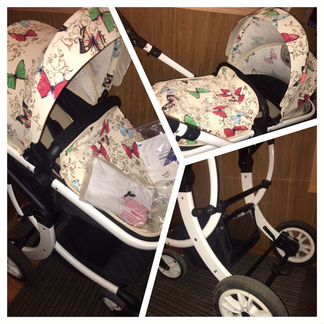 Коляска2в1amile(люлька и прогулка одним блоком)