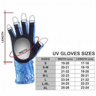 Veduta Перчатки солнцезащитные UV Gloves Reptile L