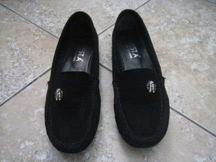 Мокасины черная замша, размер 38, фирмы Best. A