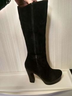 Сапоги замшевые