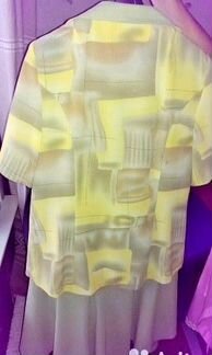 Летний костюм кардиган - юбка