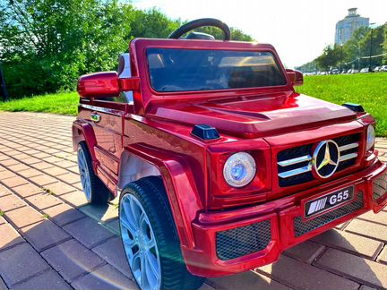 Электромобиль детский красный Мерс