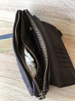 Мужской клатч визитка из натуральной кожи