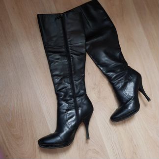 Высокие кожаные сапоги CarloPazolini 38