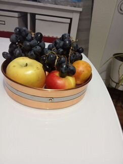 Блюдо медное Швеция,клеймо винтаж