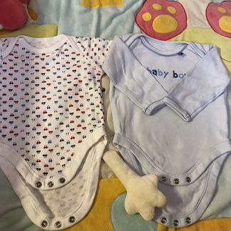 Боди для мальчика новые Mothercare От 0 до 3 мес