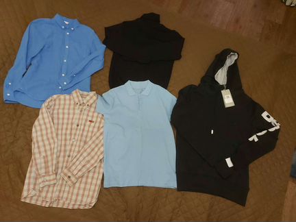 Рубашки, поло, худи,водолазка 134-140