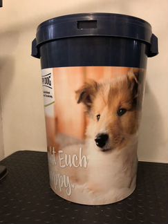 Бак для хранения корма для собак и кошек, 43 литра