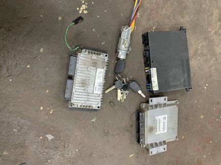 Эбу мозги комплект Пежо 406