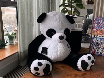 Панда плюшевая